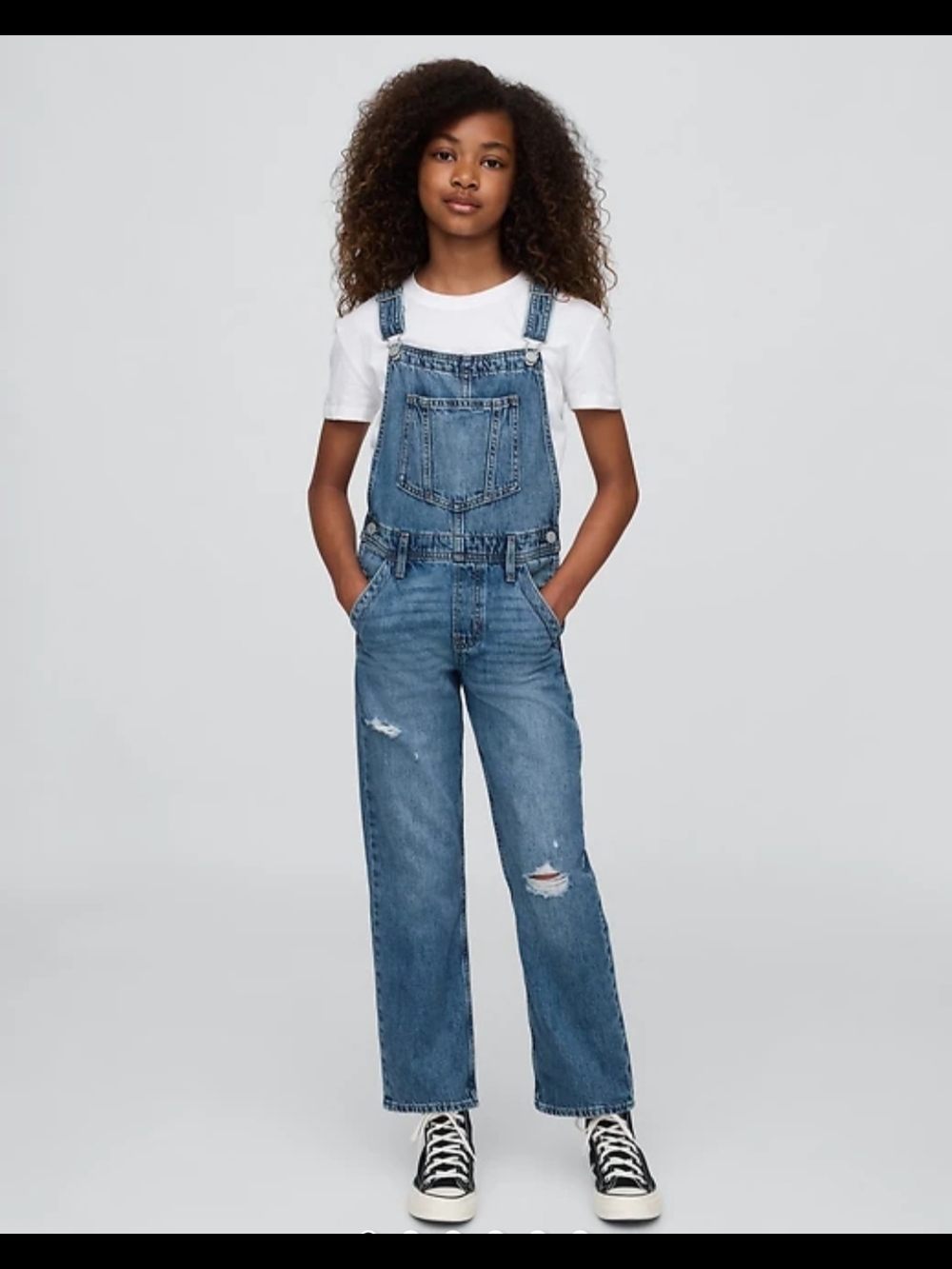 GAP Denim Girls Overalls with Front Bib, Size L, Country, Western